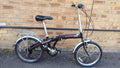 Aluminium Ammaco Pakka Lite folding bike in good condition with a comfort saddle
