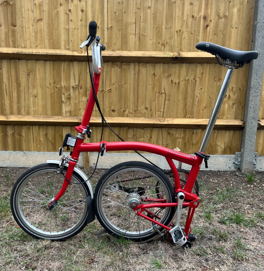 brompton folding bike 3 speed