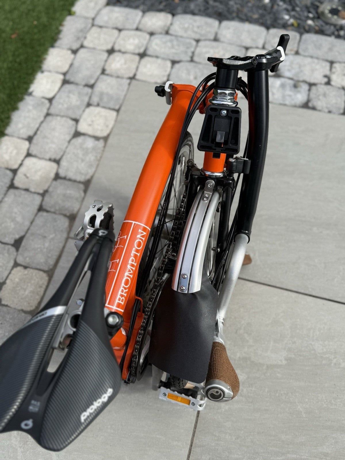 Brompton H6L Folding Bike Orange 16in Mudguards Reflectors Carry/Transport Bag