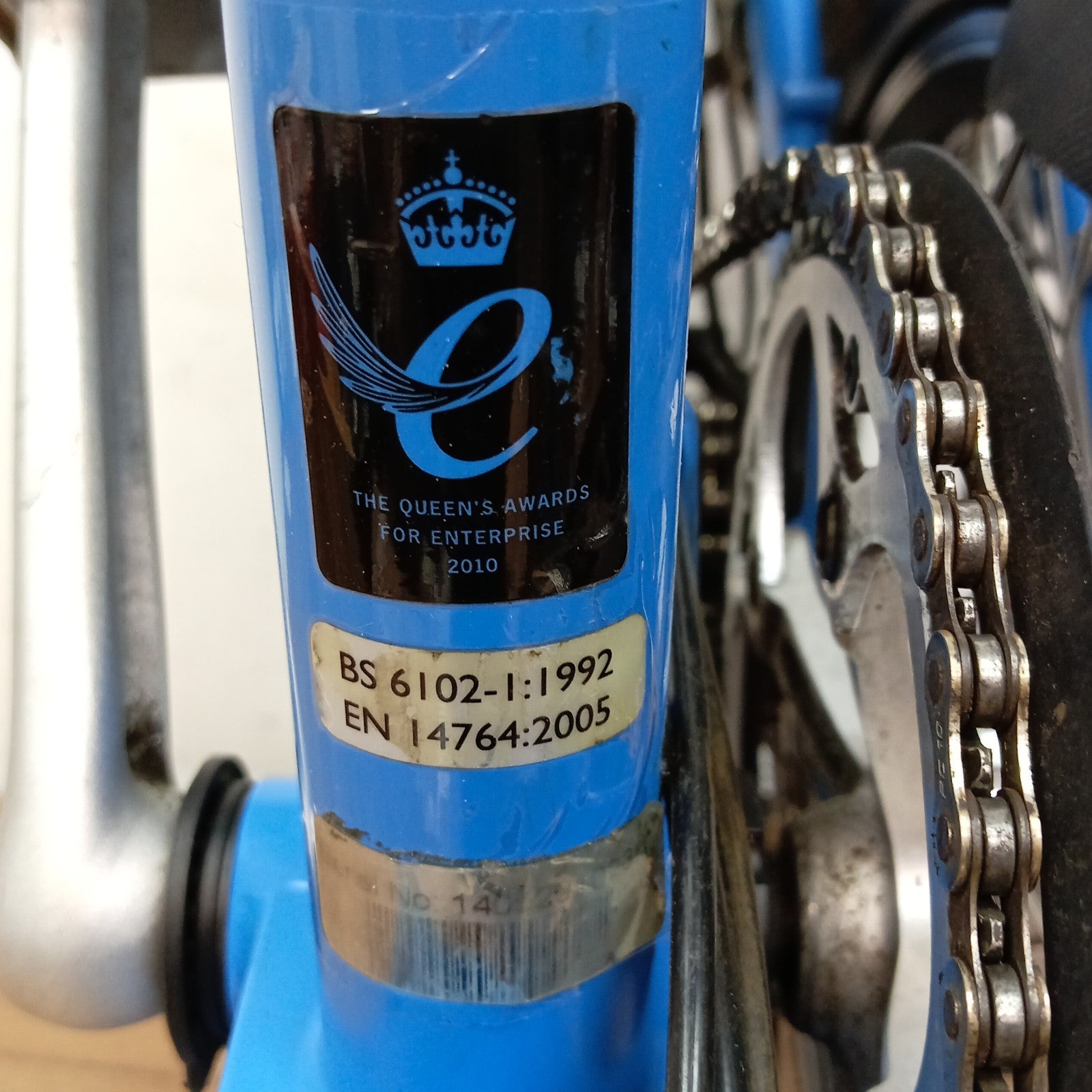 Brompton C Line M6L Folding Bike Arctic Blue 6 Speed Folding Bicycle
