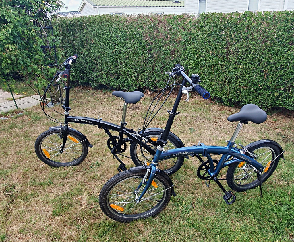 Pair Of Smart Folding Push Bikes.  In Excellent Working Condition