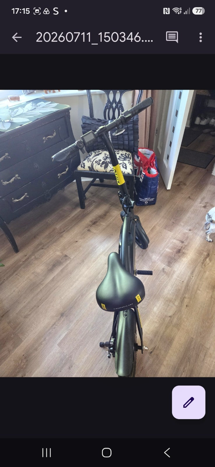 Zinc Venture 14in Folding Kids Bike Black/Yellow, BMX Bar, Mudguards
