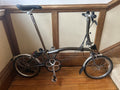 Brompton S6LX - 6 Speed Titanium & Steel Folding Bike - Raw Lacquer