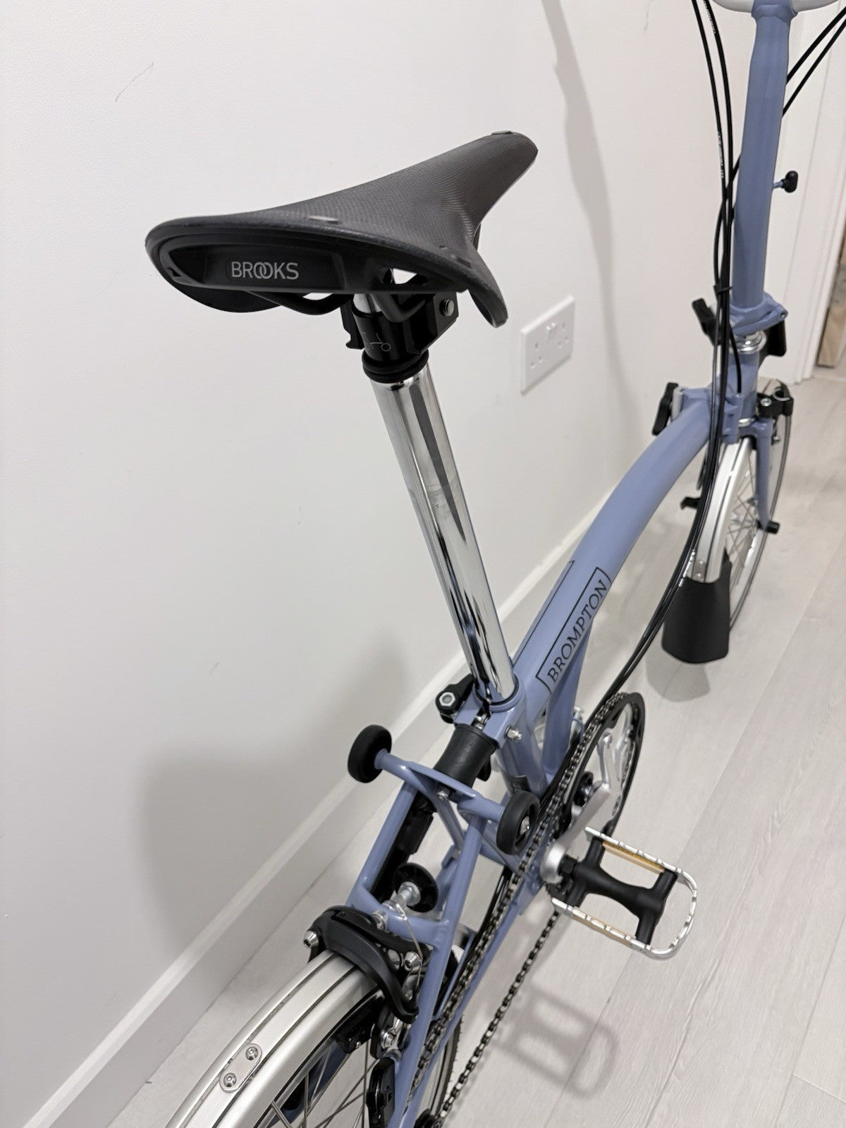 Brompton M6L Cloud Blue Folding Bike Excellent Condition