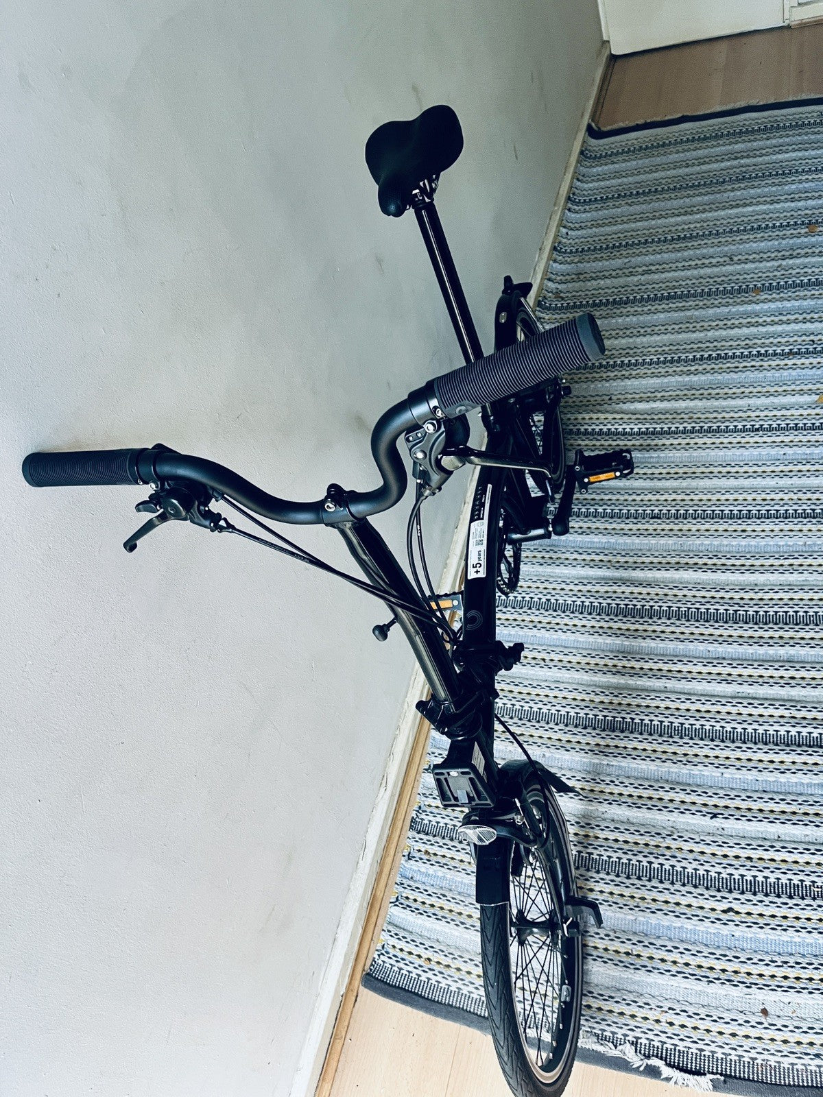 Brompton Bike 6-Speed Explore 2024, Black Mid Handlebar