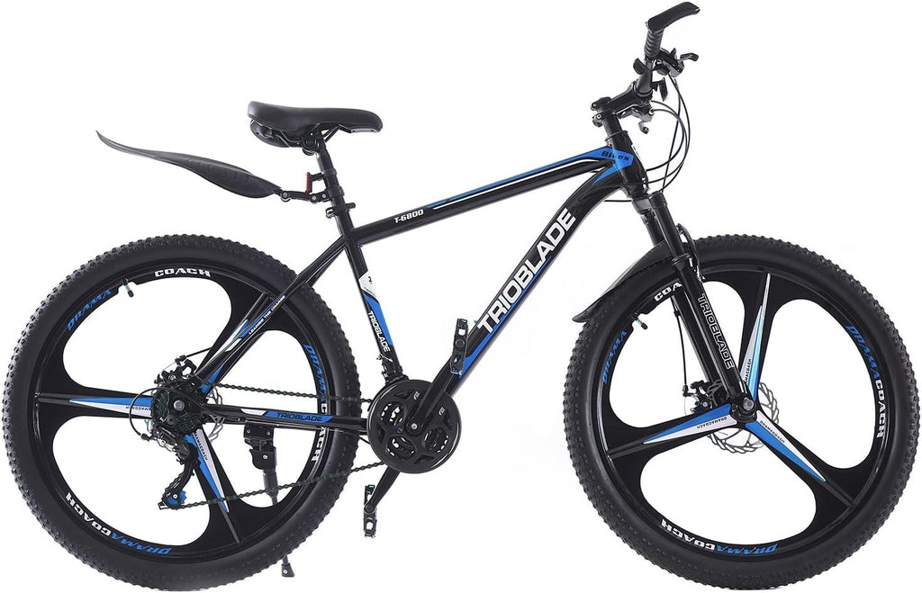 24" Dual Suspension Mountain Bike 21-Speed Disc Brakes Alloy Wheels