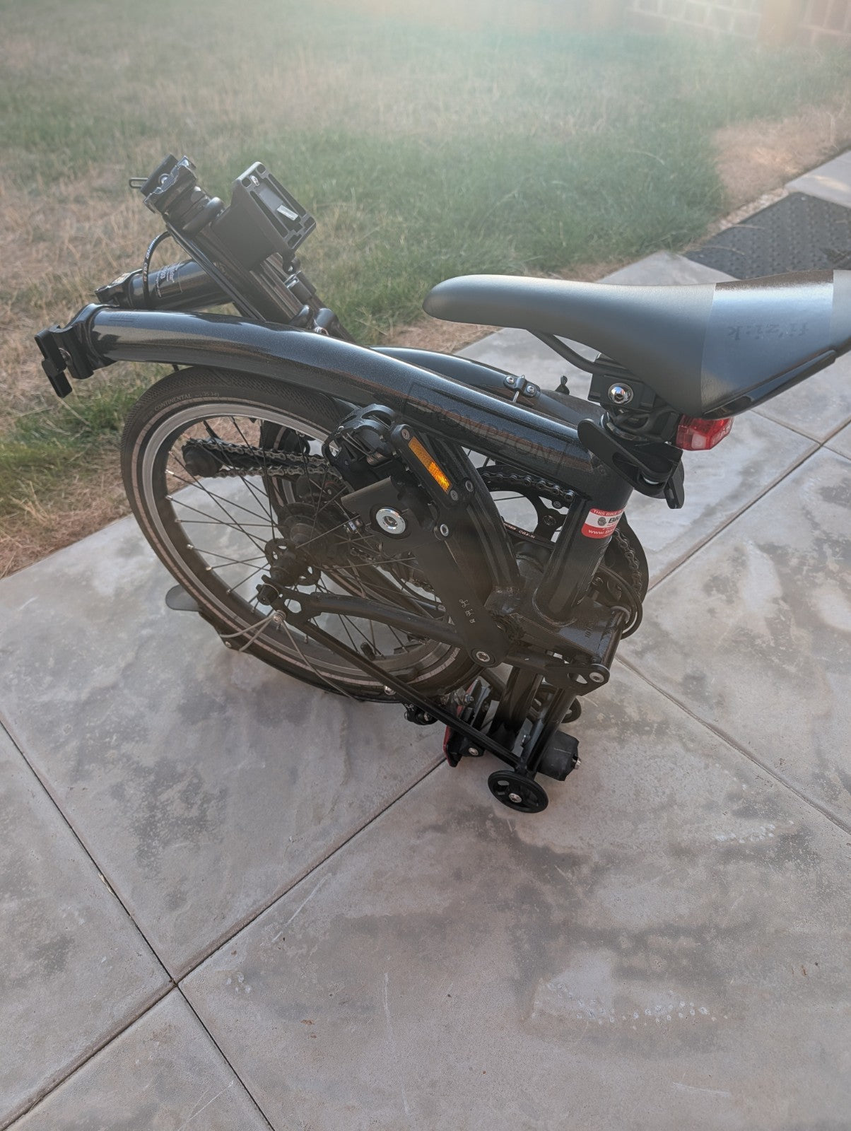 Brompton P-Line 4-Speed - Midnight Black Metallic (Rare Colour) - Late 2022