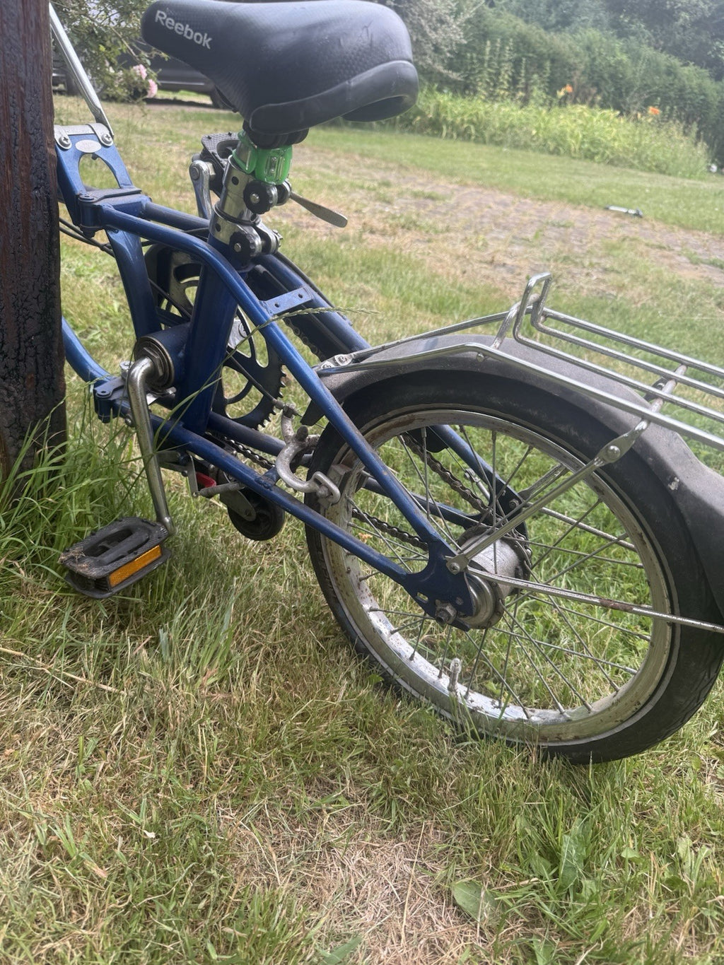 Blue Dahon III Folding Bike Retro, Good Working Condition.