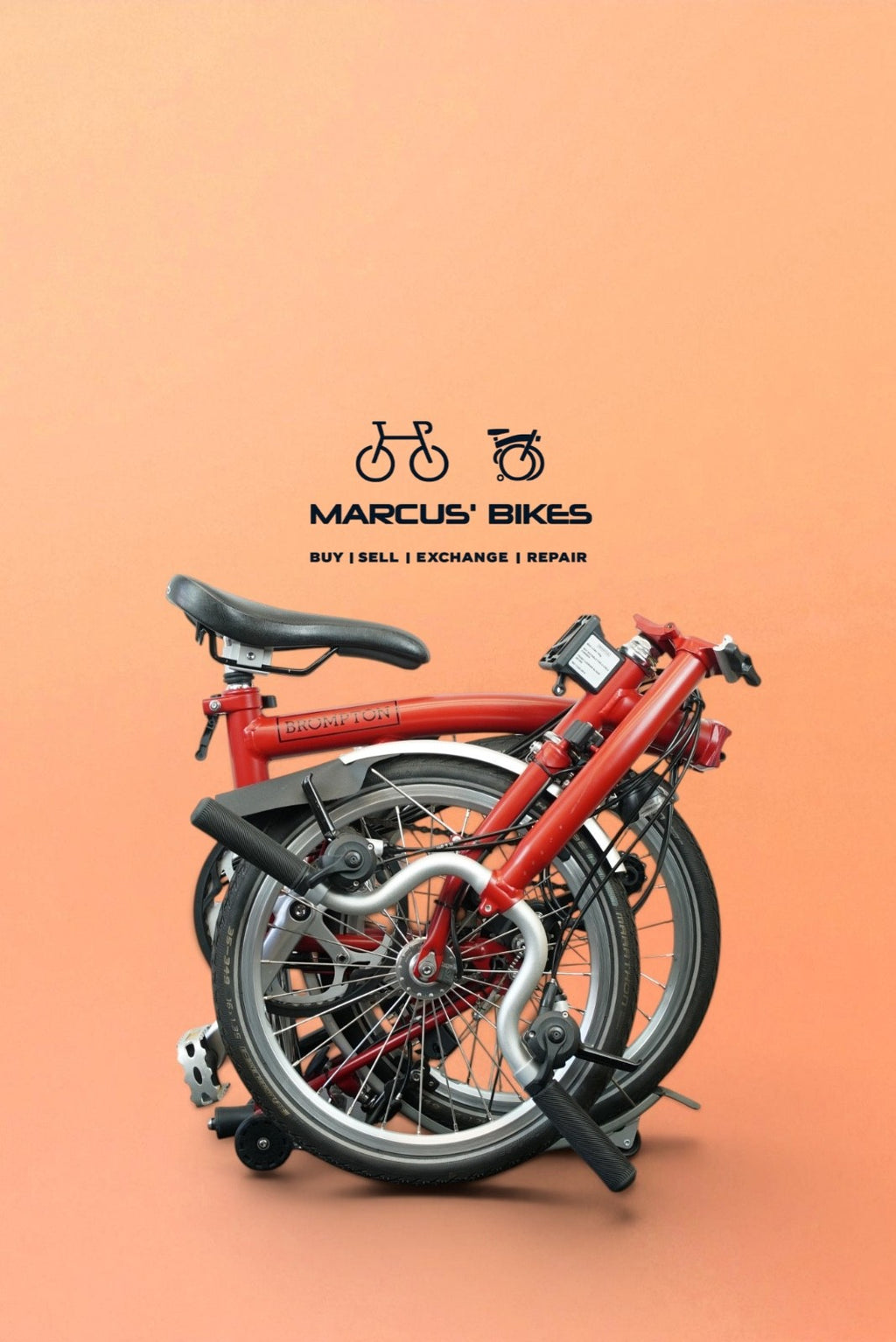Brompton M6L (C Line Explore) - Dynamo Lights - Red