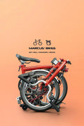 Brompton M6L (C Line Explore) - Dynamo Lights - Red