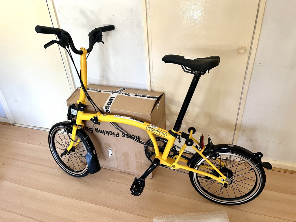Brompton C Line Explore 6 Speed Mid Bar - Bumblebee Yellow / Black New