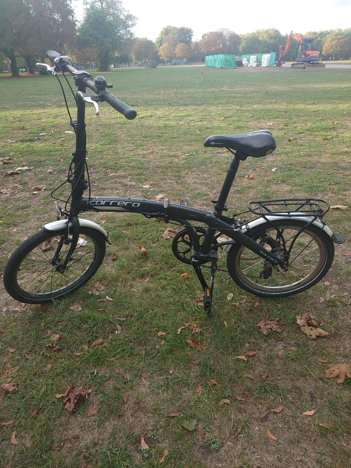 foldable black bike bicycle adult 'Carrera' USED