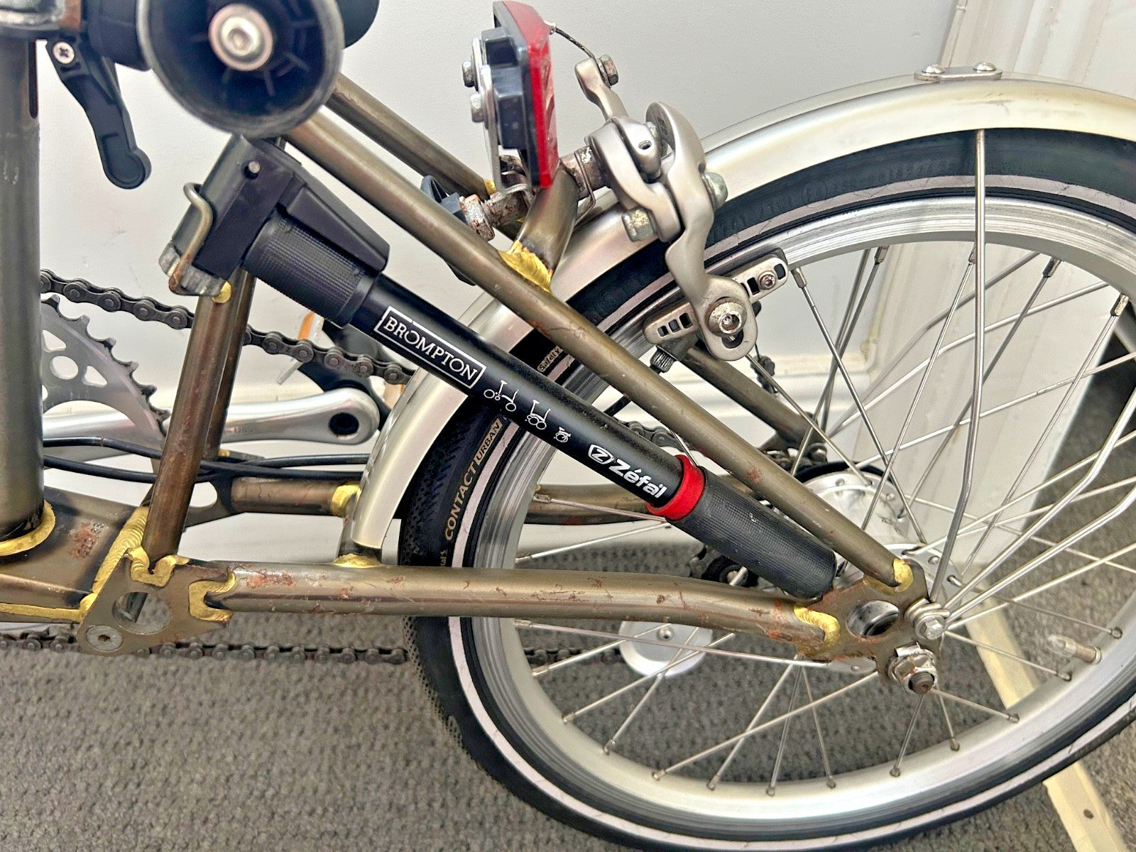 Brompton M3L C-line Folding Bike Raw Lacquer 3 - speed