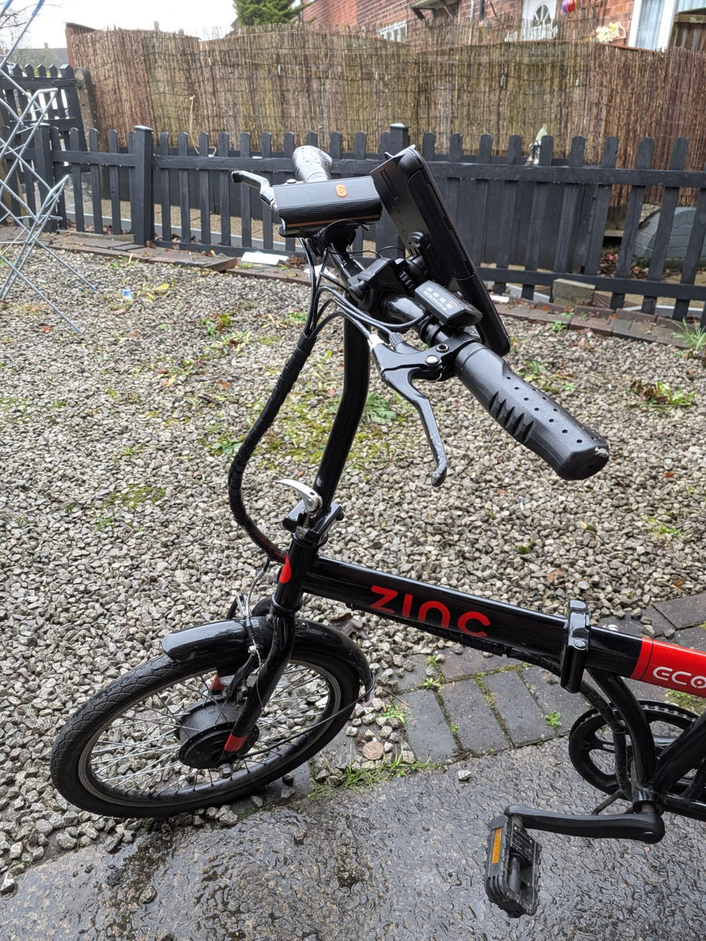 Zinc 20 Inch Wheel Size Eco Unisex 36V Folding  Bike, Black comes with charger