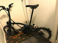 Brompton Folding Bike Brompton 16in S Frame Black Mudguards Rear Reflector