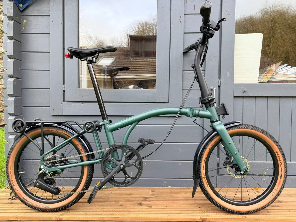 Brompton G Line Folding Bike – Roller Frame – 8 Speed – Forest Green – Medium