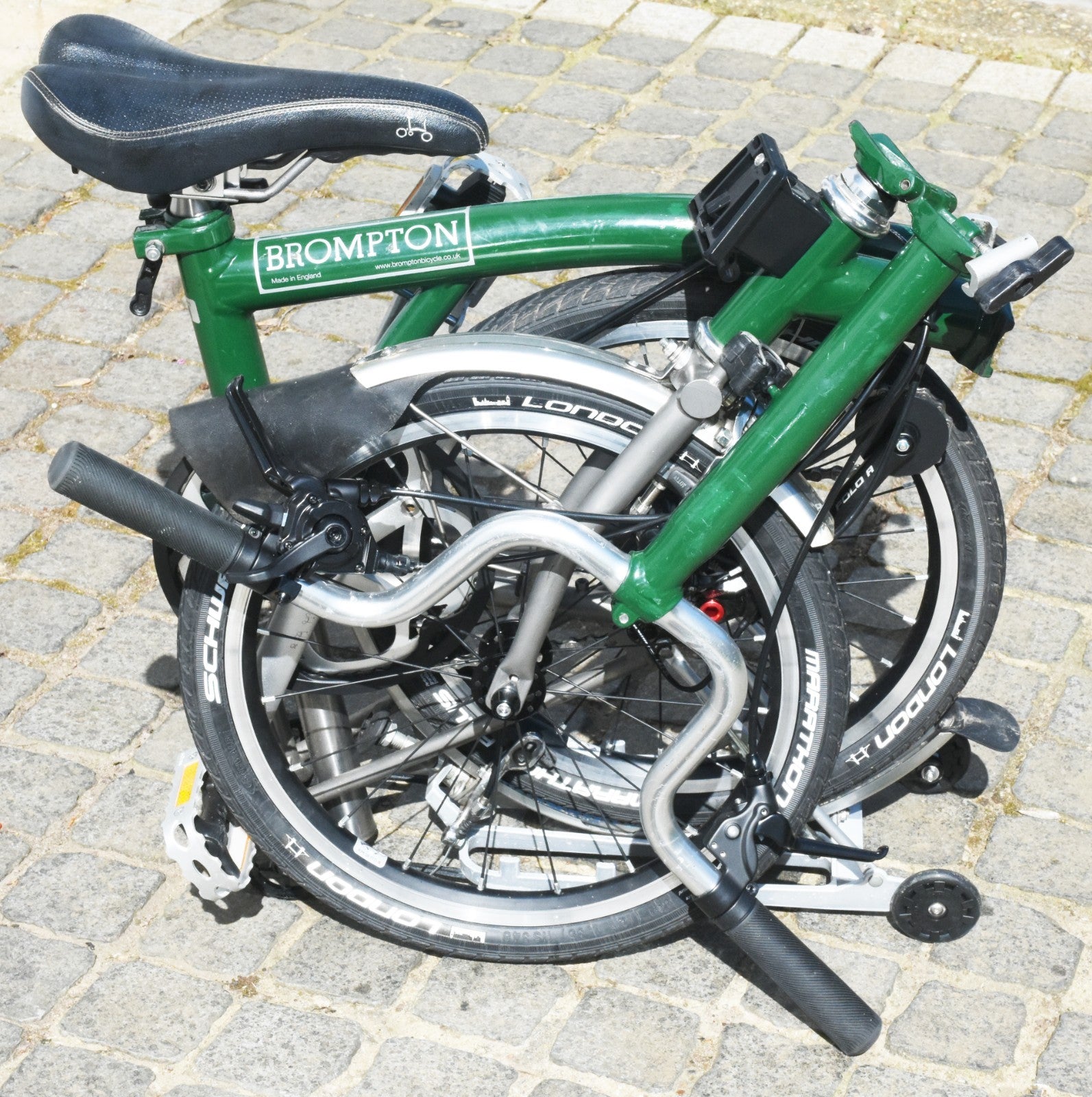 Brompton 4 Speed Titanium Fork Triangle Seat Post Customised Rack Like P Line