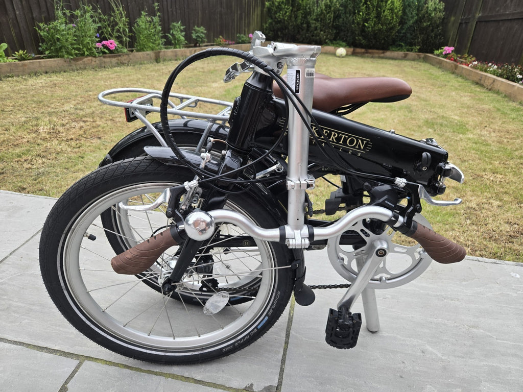 BICKERTON 1808 FOLDING BIKE  RAVEN BLACK TOPCLASSIC BRAND 💥 UNUSED RRP £950 💥