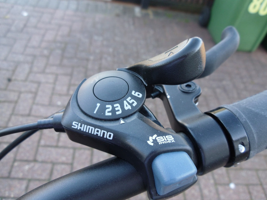 16" folding commuter bike, 6 speed Shimano gears, this is not an E-bike.