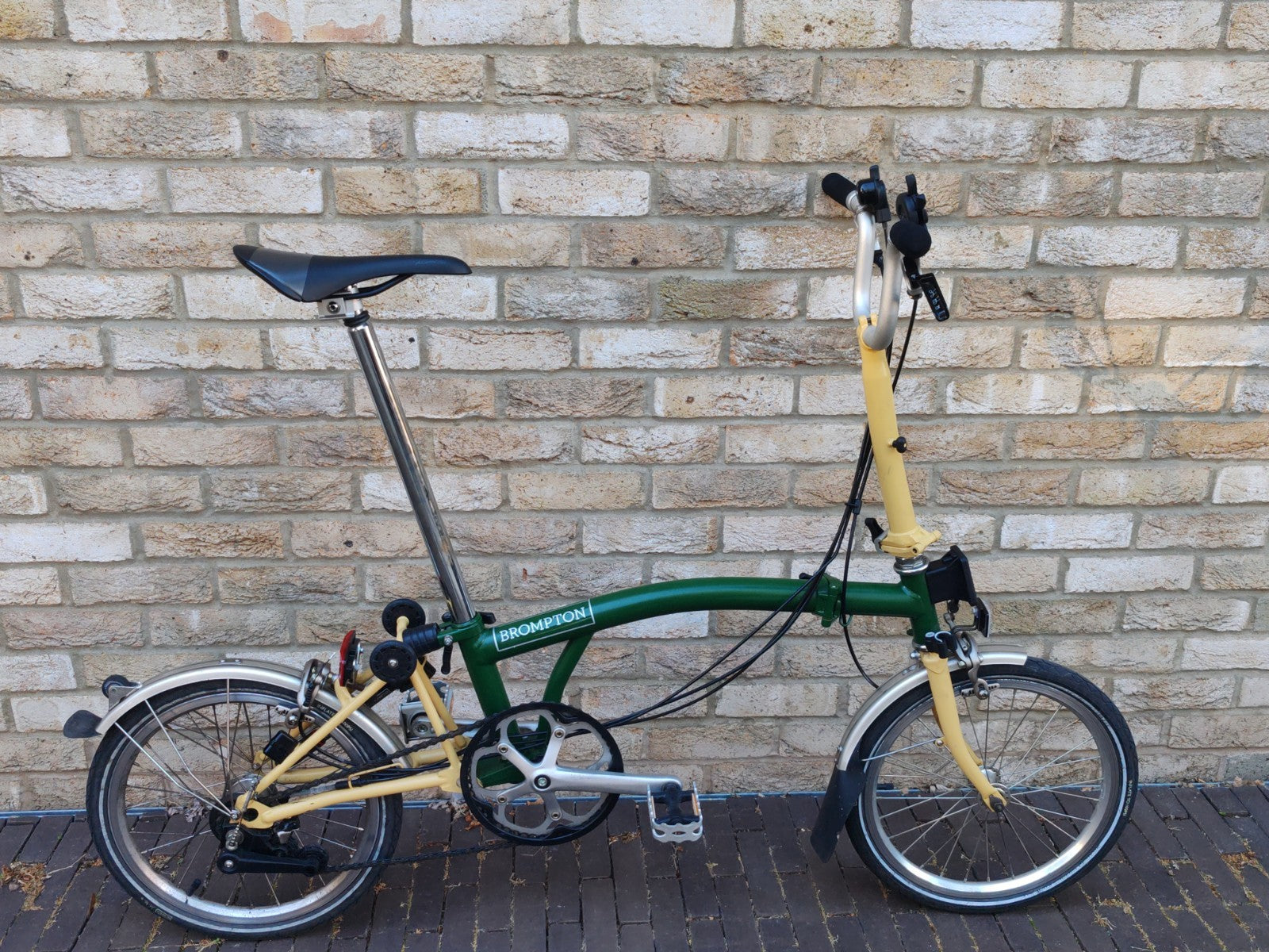 Brompton M6L 6 Speed Folding Bike Racing Green Ivory Original