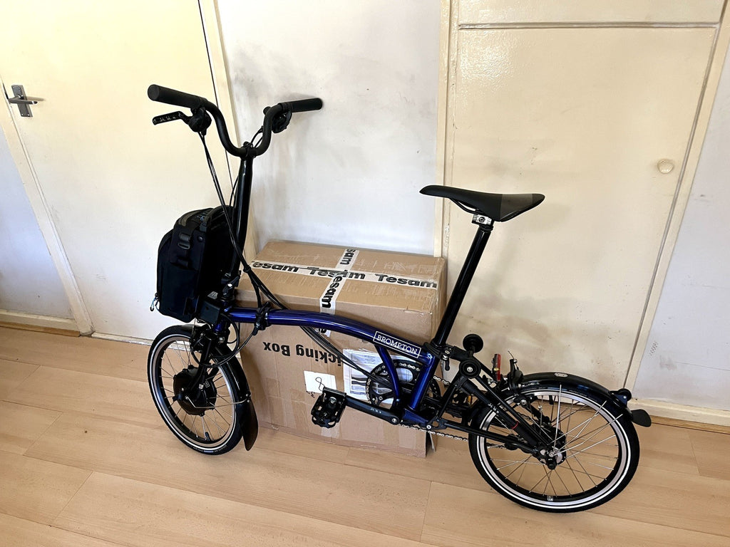 Brompton Elec C Line Explore 6 Speed - Bolt Blue / Black New