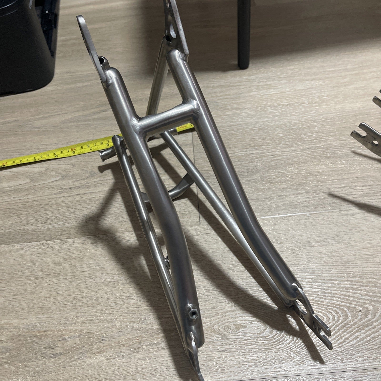 TITANIUM Brompton Rear Triangle + Fork Black SuperLight  Worldwide