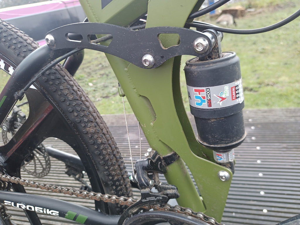 Eurobike G4 Green Full Suspension Folding Mountain Bike 21-Speed