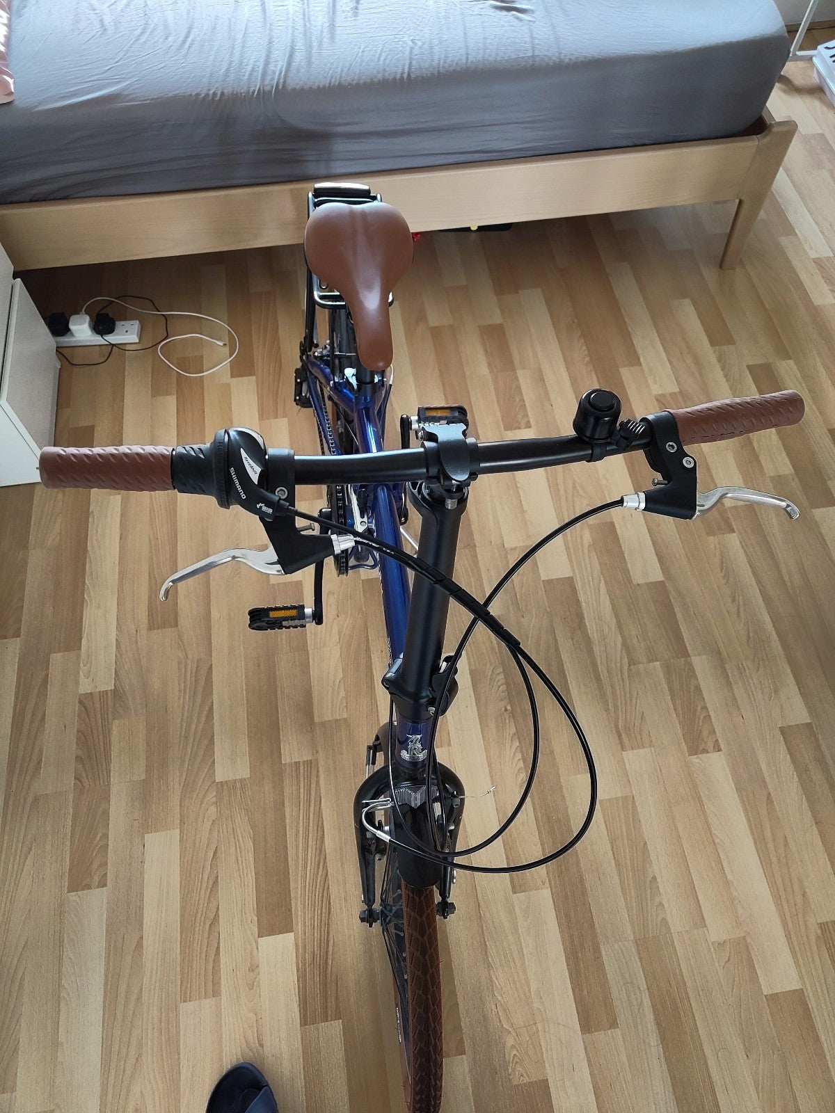 Raleigh Stowaway Folding Bike 2023 Blue Good Condtion Shimano 7 Speed