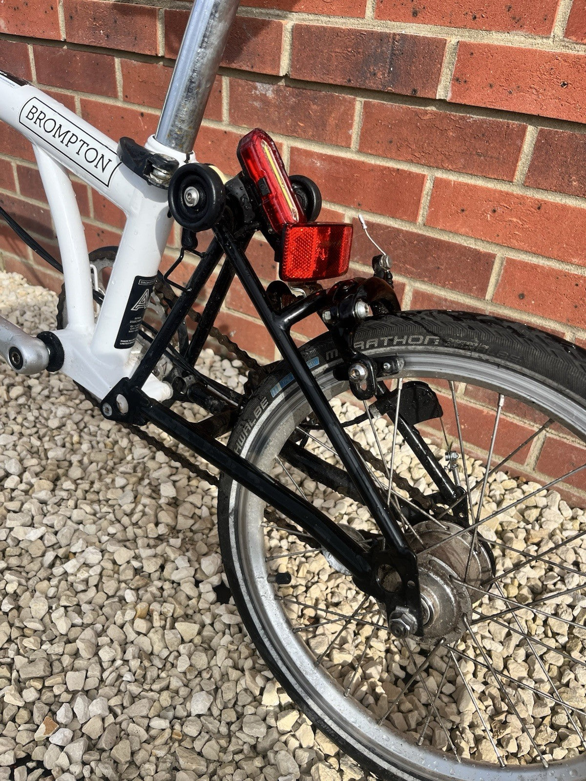 Brompton A-line Folding Bike 16” Wheel White
