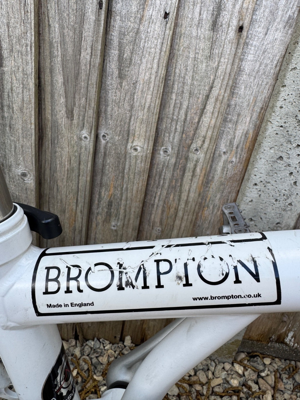 Brompton S2L Folding Bike White Good Condition