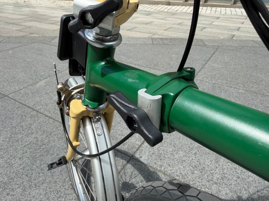 Brompton M6L Folding Bicycle Green & Yellow 6-Speed BWR M-Bar Folding Bike Used