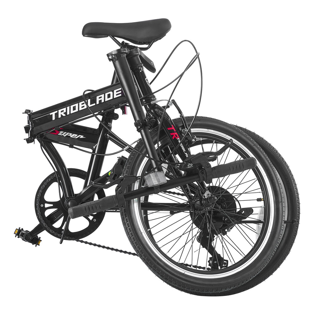 20"Adult Folding Bicycle 7Speed Transmission System Folding Male Female Bicycles