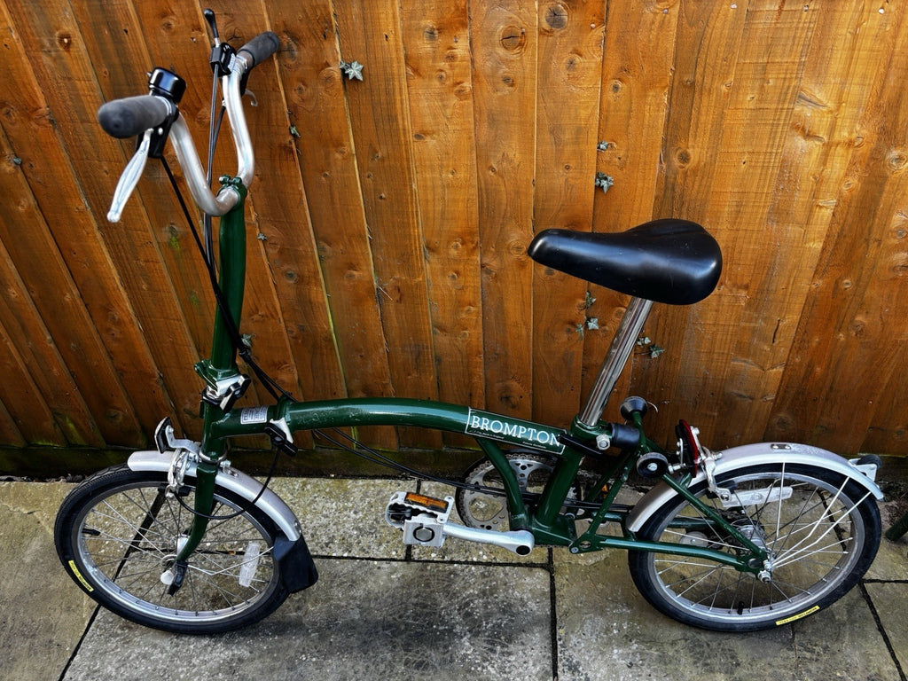 Brompton Folding Bike 3-Speed racing  green great condition