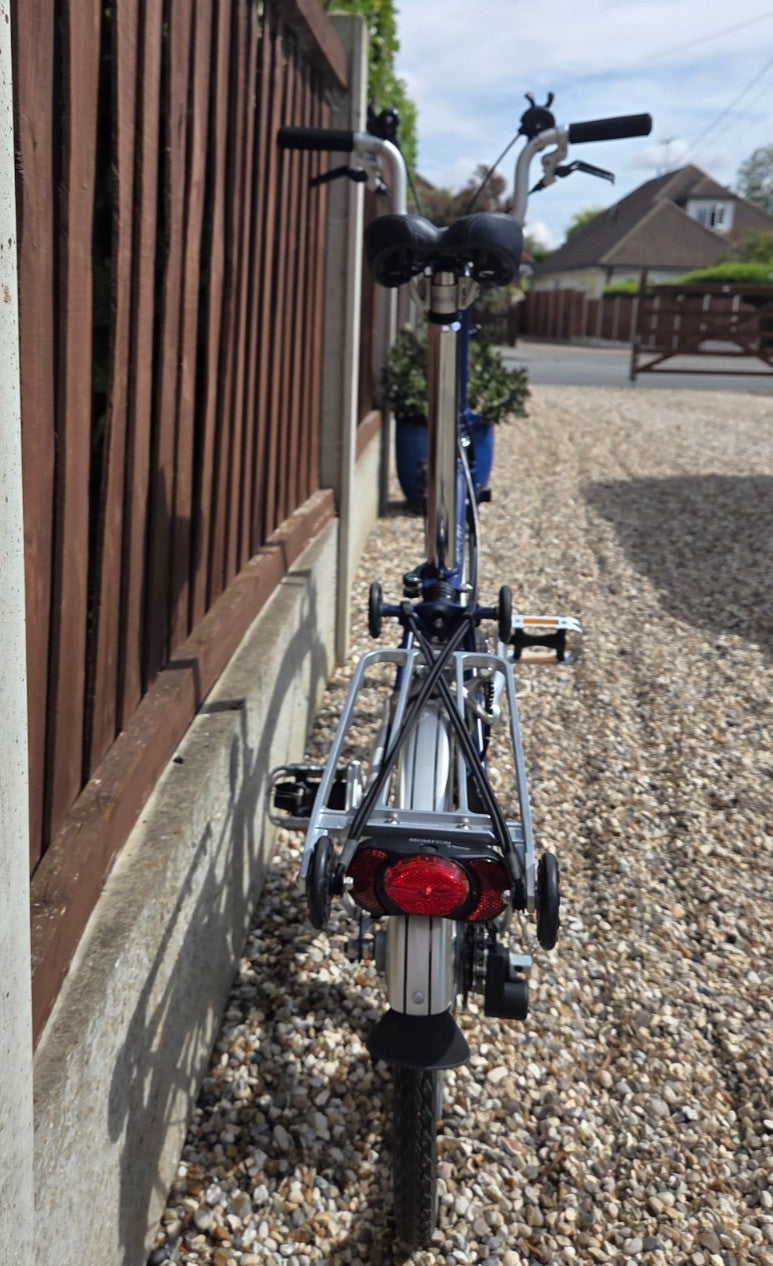 Brompton Folding Bike 6 Speed Cobalt Blue - Standard Size
