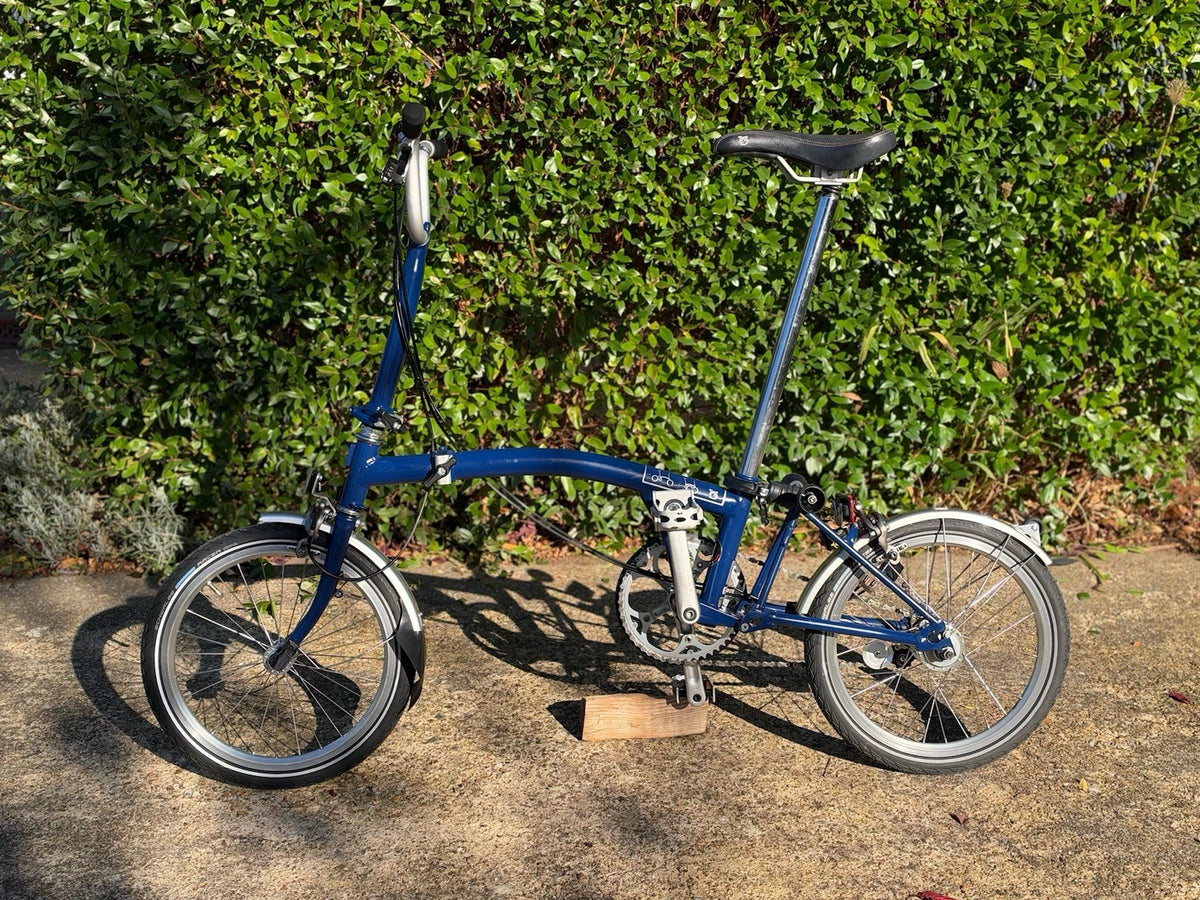 Brompton M3L 2013 Folding Bike 3-Speed, Tempest Blue