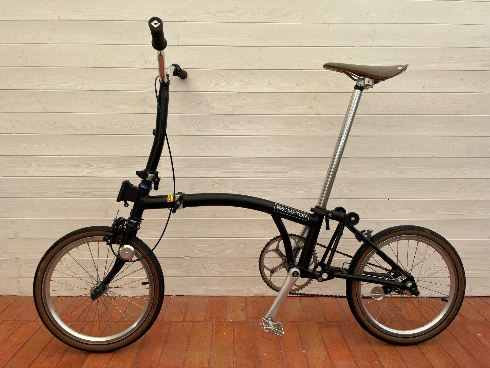 Brompton M1E Single Speed HI SPEC Paul Components Chris King Restrap Brooks