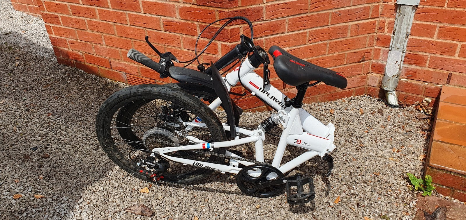 UPLAYED Folding Bike 20in White/Black