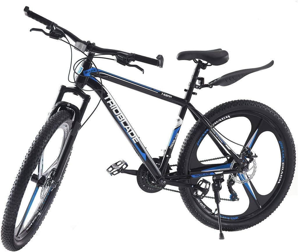 24" Dual Suspension Mountain Bike 21-Speed Disc Brakes Alloy Wheels