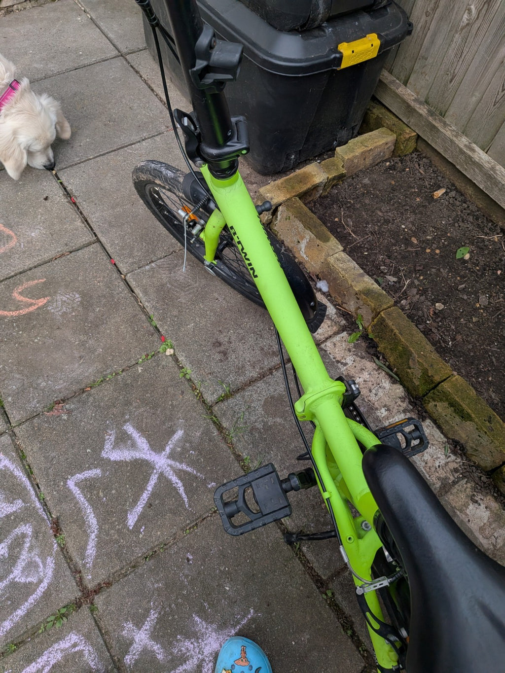 BTWIN Tilt 500 Neon Yellow 7 Speed Decathlon Folding Bike Great Condition Ch65