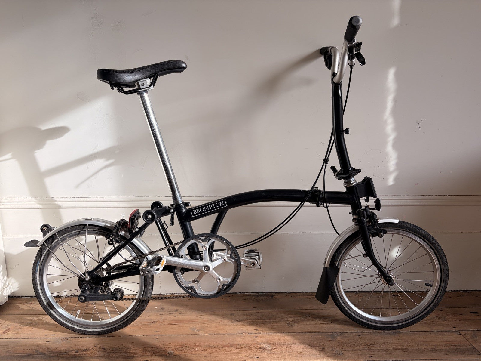 Brompton C Line 2 speed black folding bicycle 2022