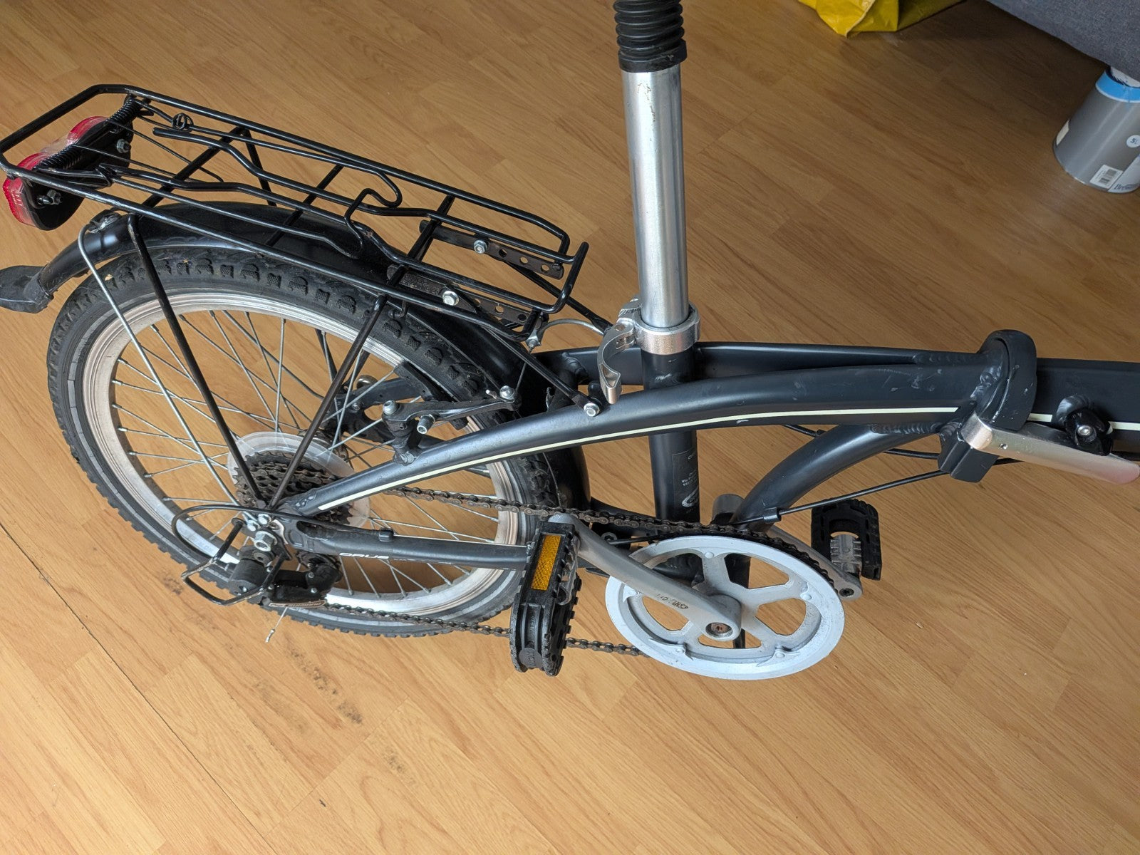 Orus Folding Bicycle-grey