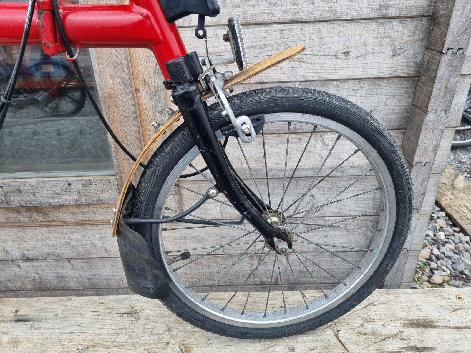 Brompton red, 7 speed