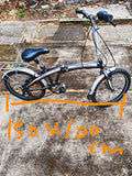 Ammaco Parka Metro 20in Folding Bike Black/Silver Rear Rack Mudguards