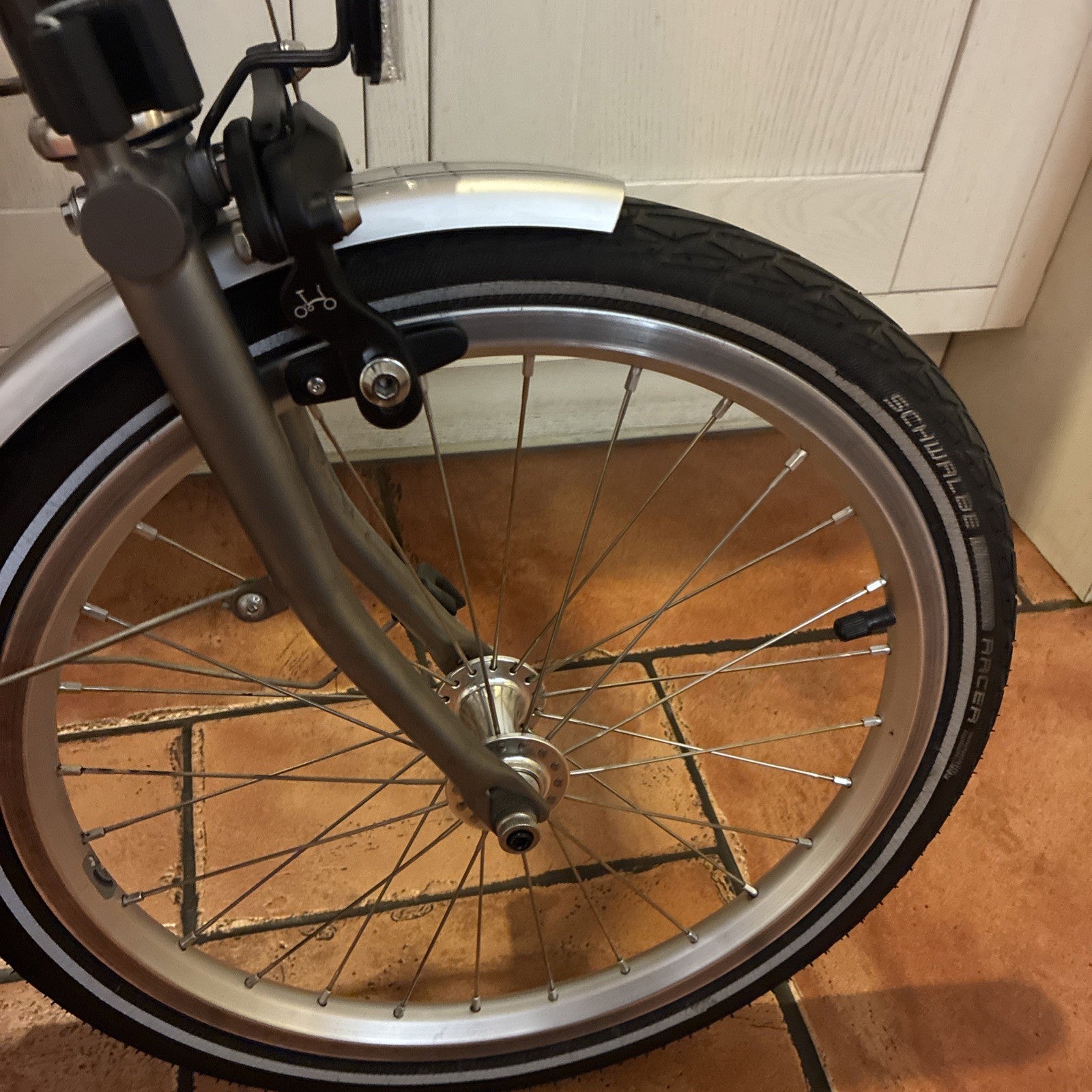 Brompton Raw Lacquer Superlight Folding Bike M6L X. Titanium Forks and Rear.