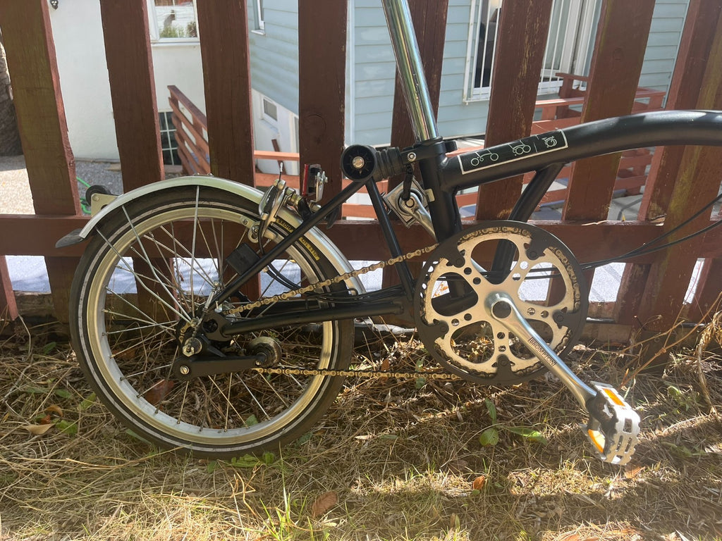Brompton M3R Folding Bike - 3 Speed - Black