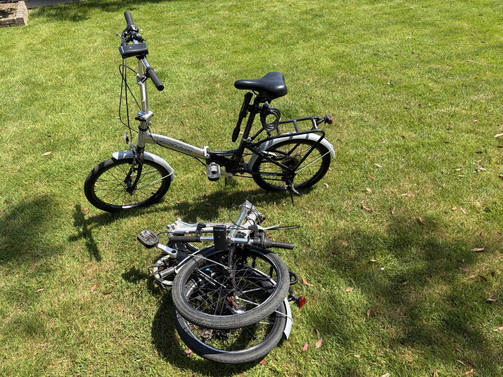Pair of Folding Bikes His and Hers Folding Bikes 20" Wheels Ready To Go