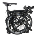 Brompton P Line 4 Speed 2022 Low Handlebar Folding Bike - Midnight Black