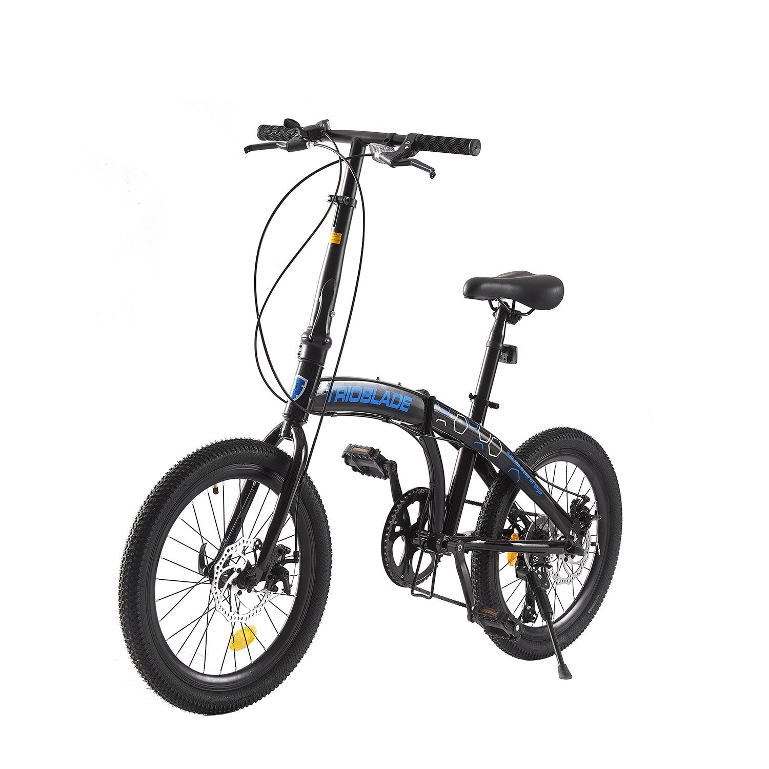 Folding Bicycle 20 Inch Bikes for Adults 7-Speed Variable Foldable City Bicycle
