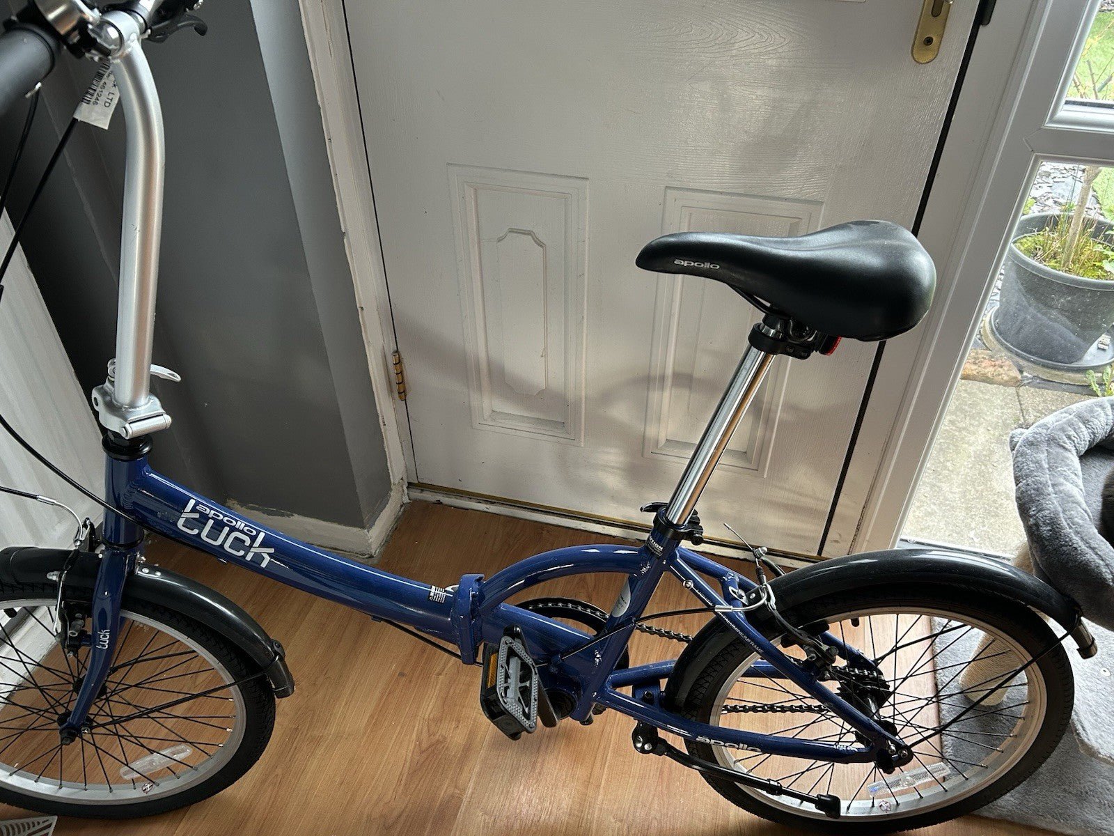 Apollo Tuck 20'' Lightweight Folding Bike Single Speed Blue