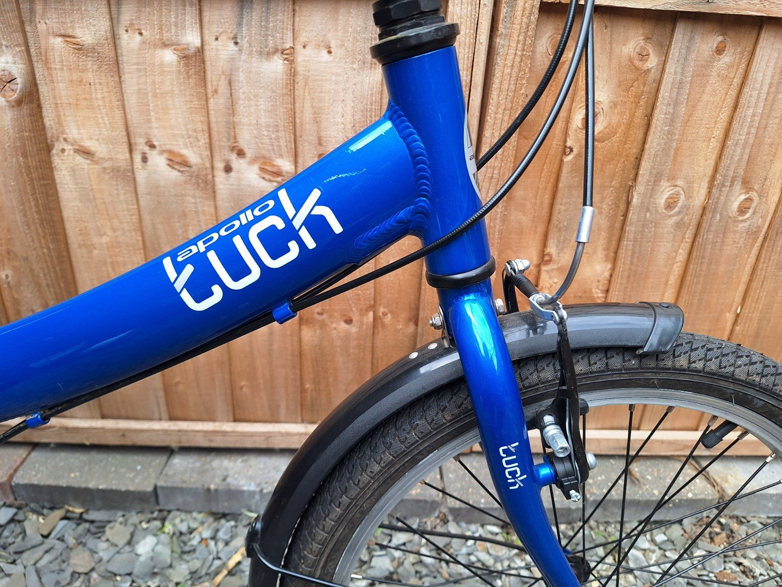 Apollo Tuck 20'' Folding Bike Lightweight Blue Great Condition Unixex 6 Speed